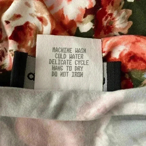 🆕Anticipation Maternity Olive & Blush Floral Sheath Dress L🆕 - Picture 6 of 9